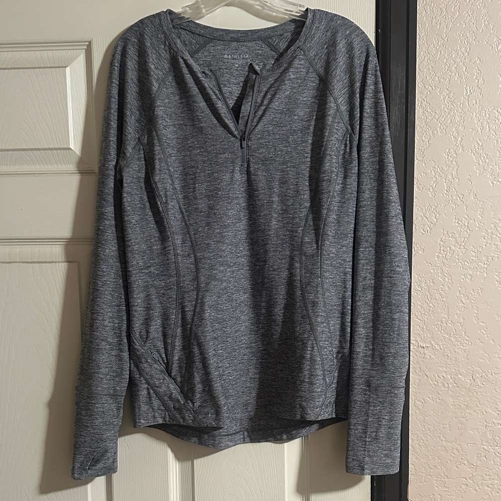 Athleta Heathered Gray Pullover